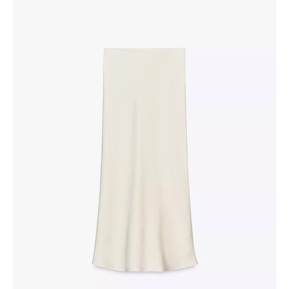 Zara Cream Midi Skirt
